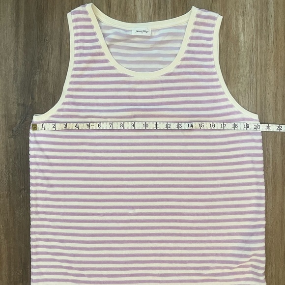 Purple White Stripe American Vintage M/ L Tank Top - Picture 4 of 6